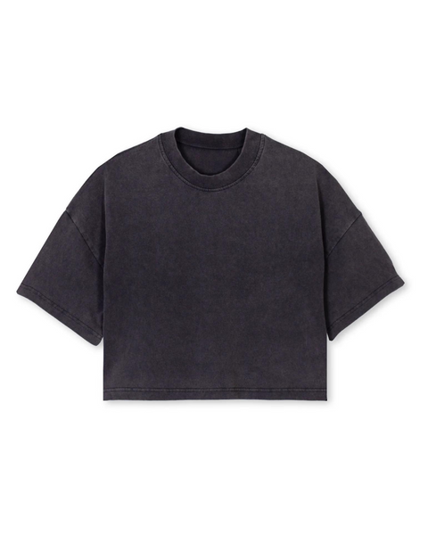 SPORT.LES Studio to Street Crop Tee Vintage Black