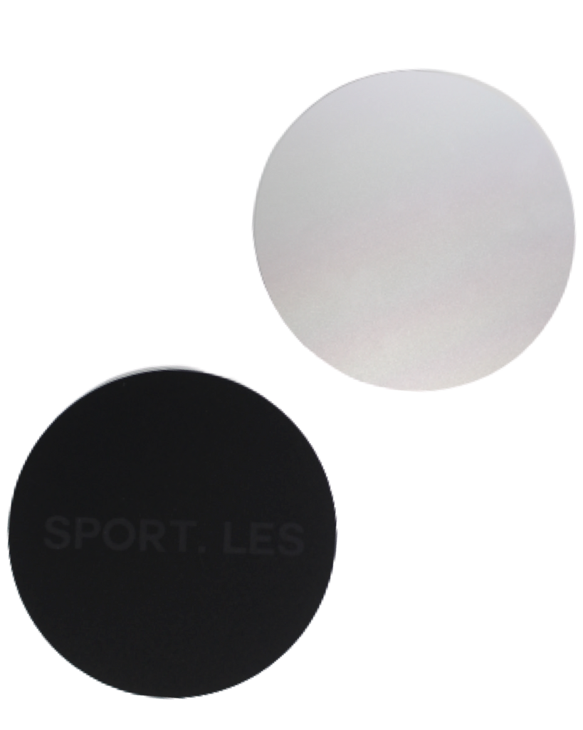 LES FIT Sliders Silver | Shop Luxury Fitness Accessories | SPORTLES.com