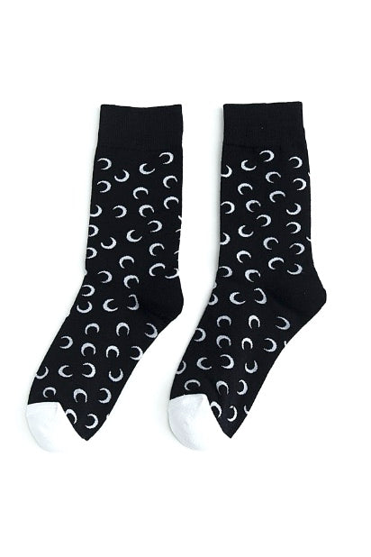 LES-FIT White Toe Half Moon Socks Black | Shop Online at SPORTLES.com