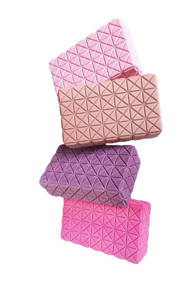 LES-FIT Foam Yoga Block Pink