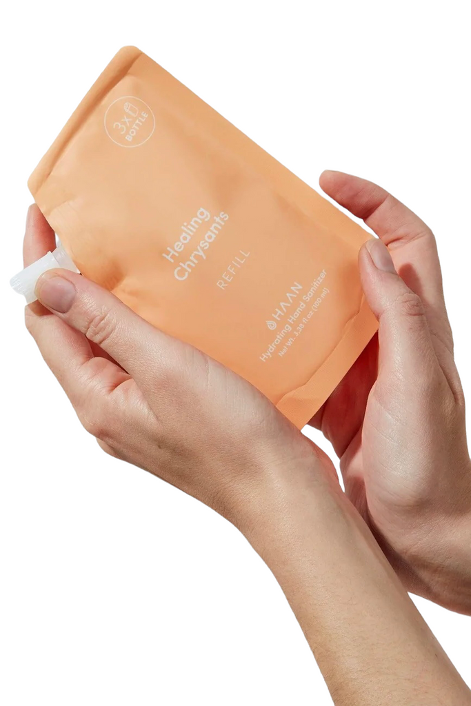 HAAN Hand Sanitizer Refill 100 ml Healing Chrysants | Shop at SPORTLES.com