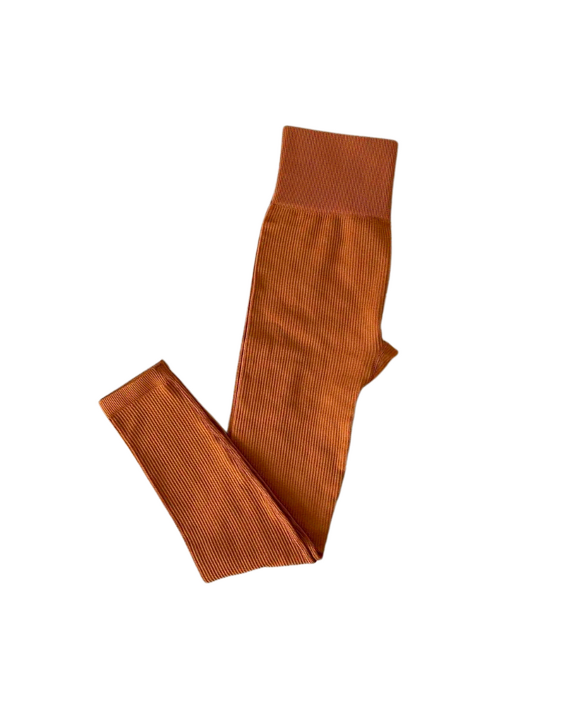 SPORT.LES Studio to Street Ribbed Leggings Clay | Shop Online at SPORTLES.com