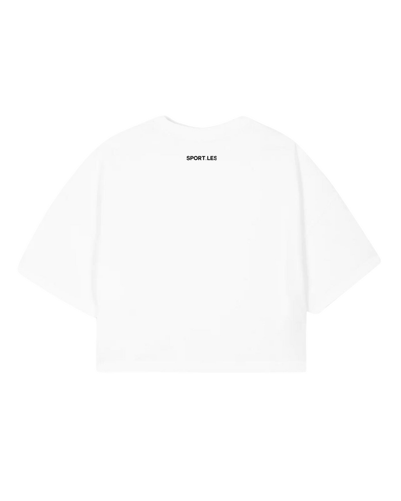 SPORT.LES Studio to Street Crop Tee White