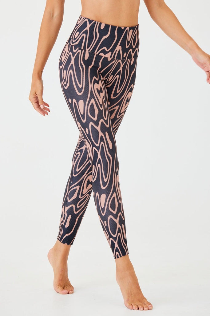 ONZIE High Rise Rib Legging Roads | Shop Online at SPORTLES.com