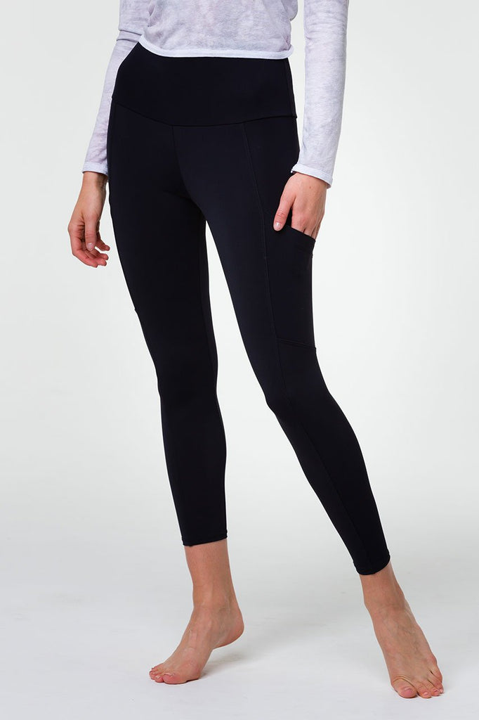 ONZIE High Rise Pocket Legging Black | Premium Yoga Pants SPORTLES.com