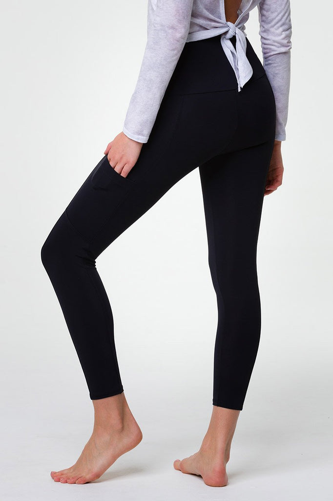 ONZIE High Rise Pocket Legging Black | Premium Yoga Pants SPORTLES.com