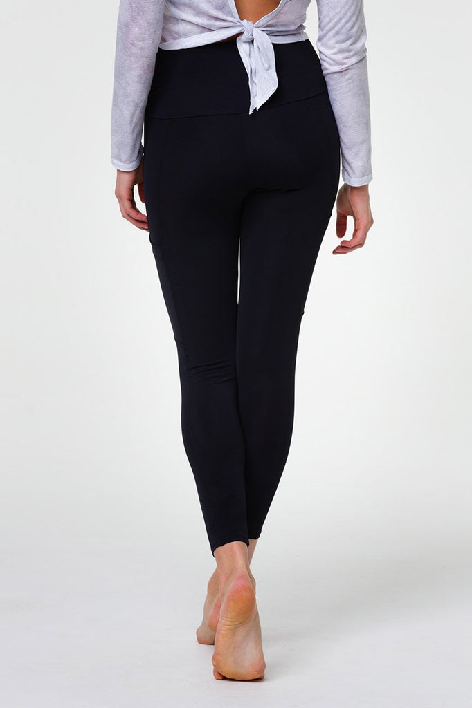 ONZIE High Rise Pocket Legging Black | Premium Yoga Pants SPORTLES.com