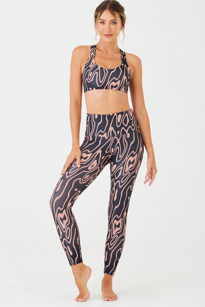 ONZIE High Rise Rib Legging Roads | Shop Online at SPORTLES.com