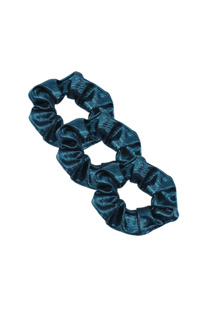 SPORT.LES Scrunchie Metallic 3-Pack Blue