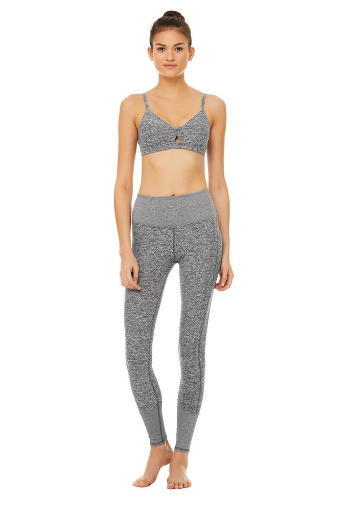 Women's Alo Yoga Wellness Bra - Dove Grey – Little White Sneakers