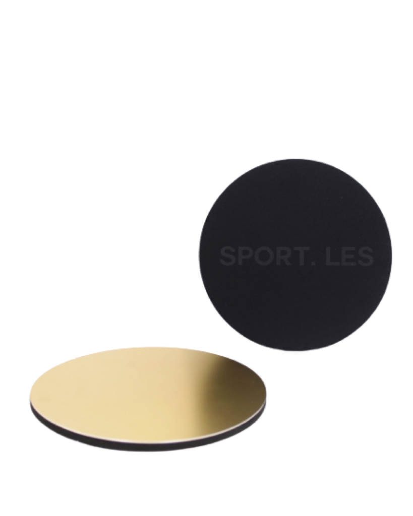 LES FIT Sliders Gold | Shop Luxury Fitness Accessories | SPORTLES.com