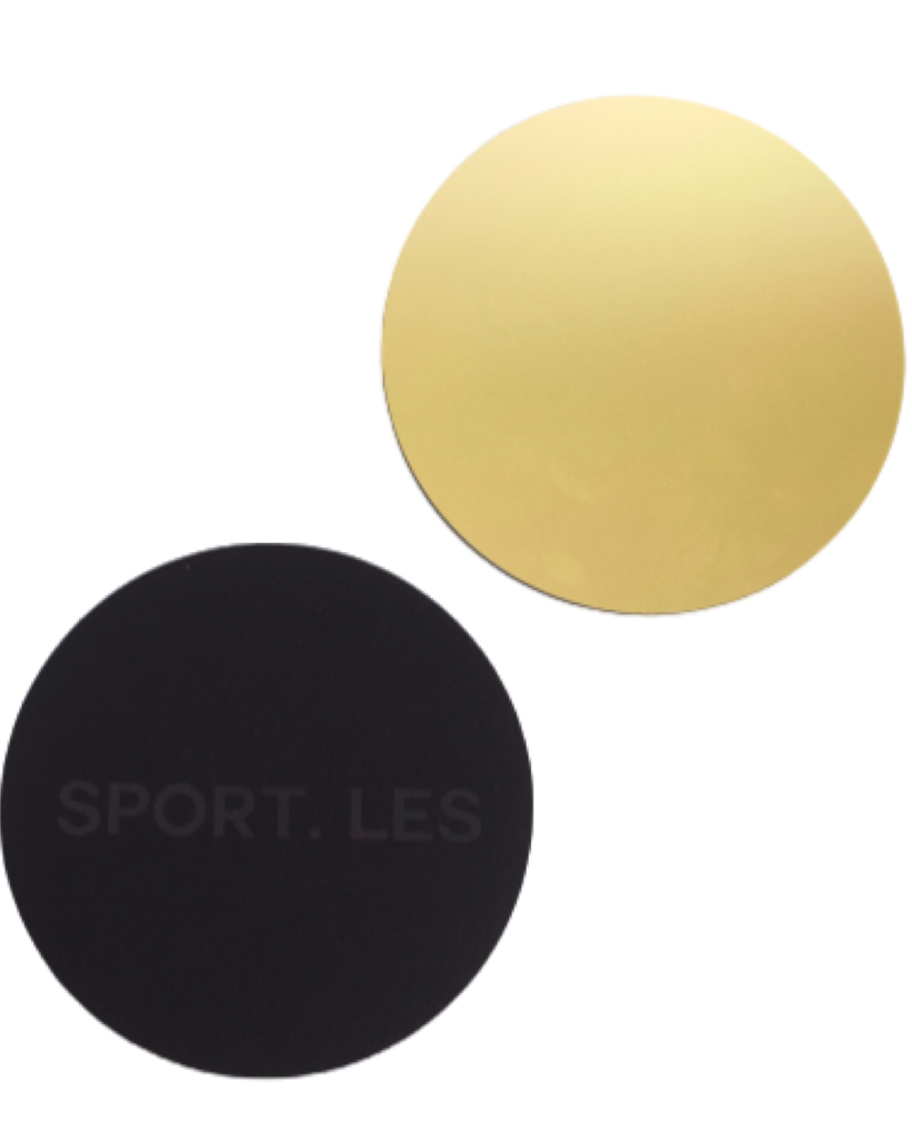 LES FIT Sliders Gold | Shop Luxury Fitness Accessories | SPORTLES.com