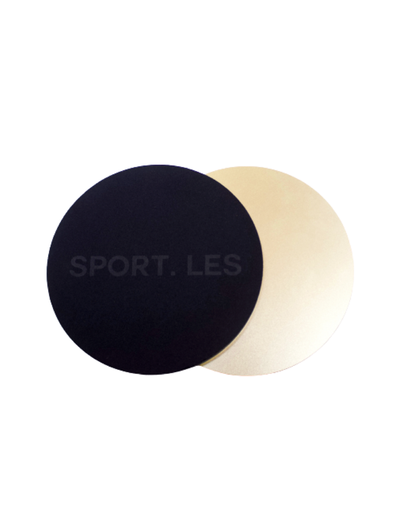 LES FIT Sliders Gold | Shop Luxury Fitness Accessories | SPORTLES.com