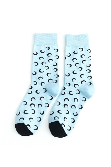 LES-FIT Half Moon Socks Light Blue | Shop Online at SPORTLES.com