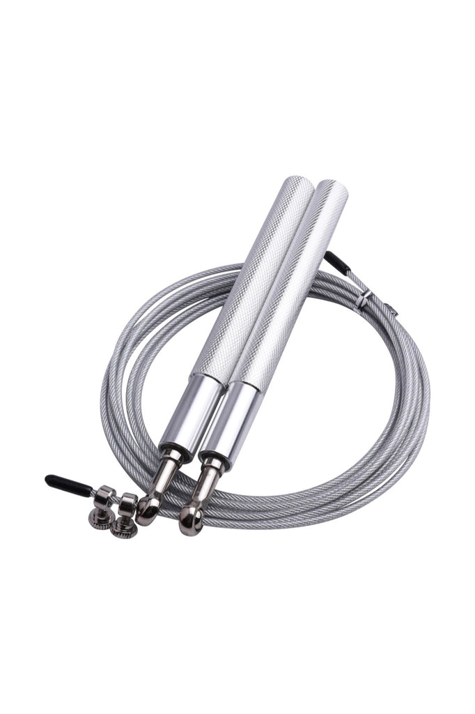 LES-FIT Adjustable Skipping Rope Silver | Shop Online at SPORTLES.com