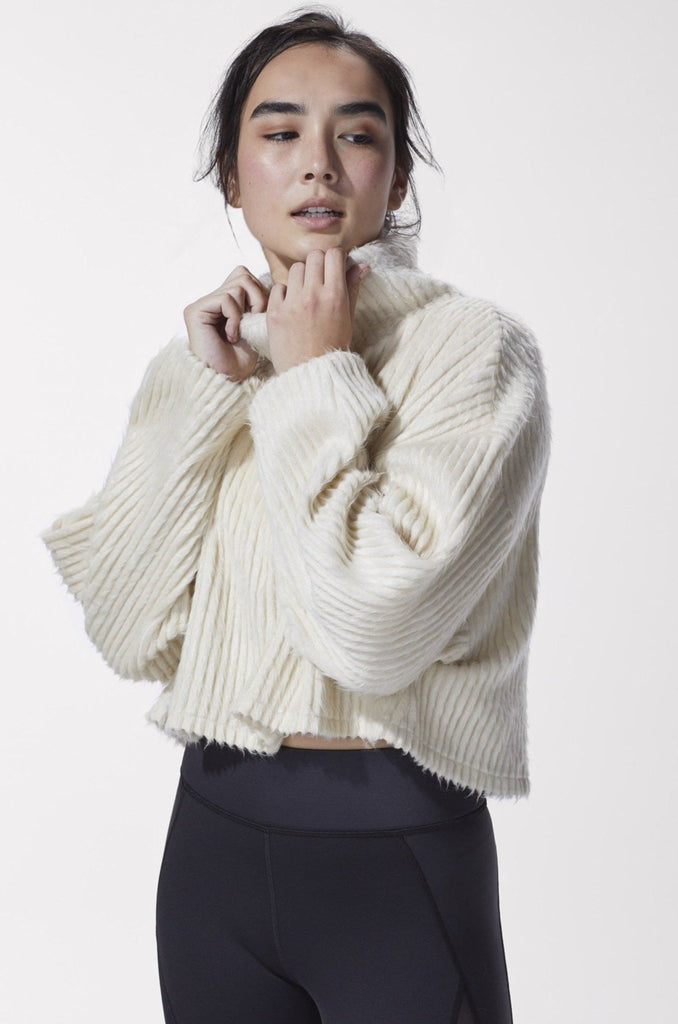 MICHI Juniper Sweater Ivory | Shop at Sportles.com
