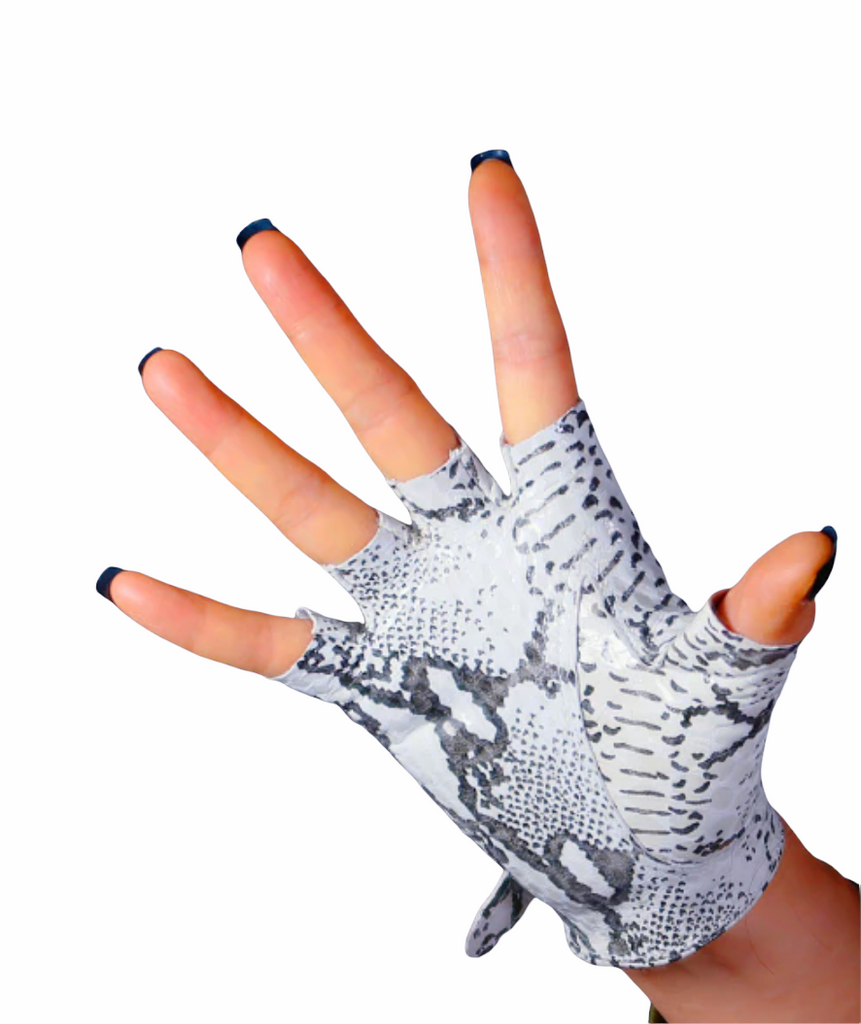 LES-FIT Cycle Gloves Green Snakeskin | Shop Online at SPORTLES.com