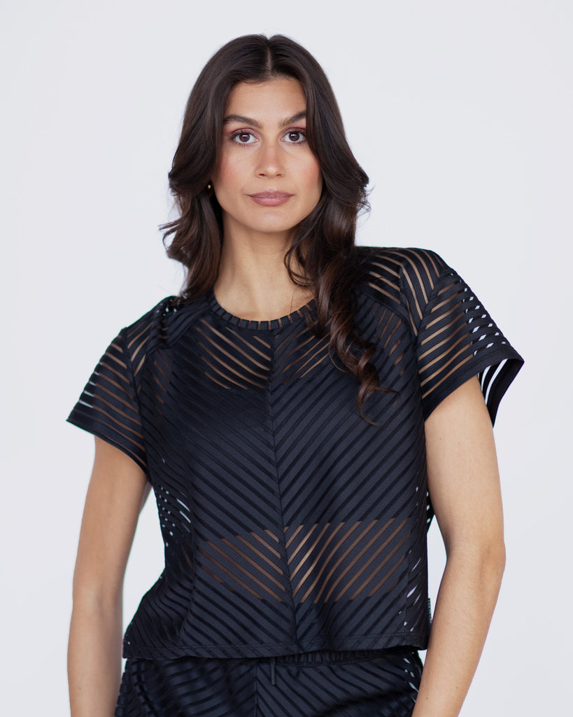 MICHI Shadow Top Black | Shop Premium Activewear at SPORTLES.com